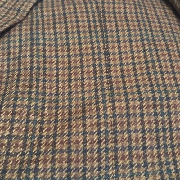 Vintage Oscar de la Renta Tan Wool Cashmere Blend Satin Lined Blazer Men’s 42L